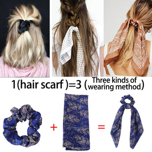 Ponytail Scarf Elastic Hair Rope for Women