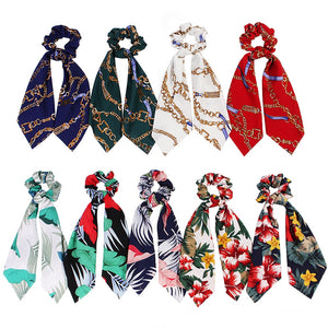 Ponytail Scarf Elastic Hair Rope for Women