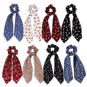 Ponytail Scarf Elastic Hair Rope for Women