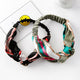Fabric Cross Knotted Bow Chiffon Floral Hair Band