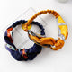 Fabric Cross Knotted Bow Chiffon Floral Hair Band