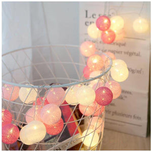 Fairy 4cm Cotton Balls String Lights - Ctoox