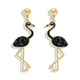 Crystal Acrylic Drop Earrings Handmade