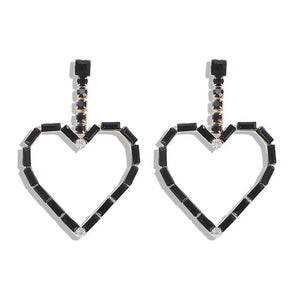 Crystal Acrylic Drop Earrings Handmade