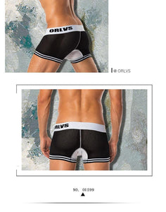 Men Mesh Shorts plus size Solid Men's Clothing boxers - Ctoox