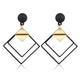 Korean Heart Statement Drop Earrings