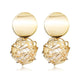 Korean Heart Statement Drop Earrings
