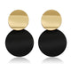 Korean Heart Statement Drop Earrings