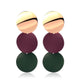 Korean Heart Statement Drop Earrings