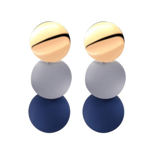 Korean Heart Statement Drop Earrings