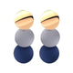 Korean Heart Statement Drop Earrings