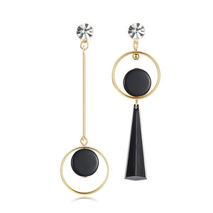 Korean Heart Statement Drop Earrings