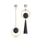 Korean Heart Statement Drop Earrings