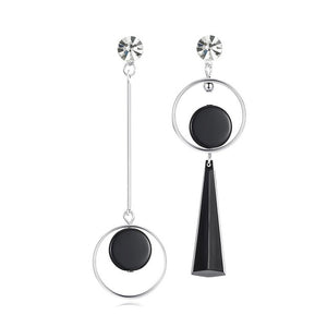 Korean Heart Statement Drop Earrings