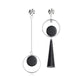 Korean Heart Statement Drop Earrings