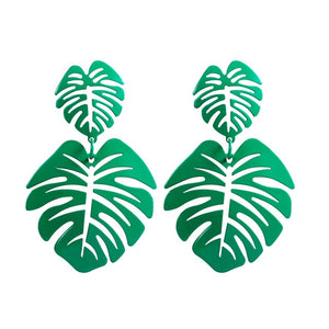 Korean Heart Statement Drop Earrings