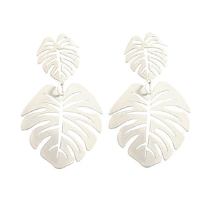 Korean Heart Statement Drop Earrings
