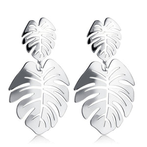 Korean Heart Statement Drop Earrings