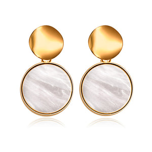 Korean Heart Statement Drop Earrings