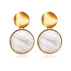 Korean Heart Statement Drop Earrings