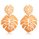 Korean Heart Statement Drop Earrings