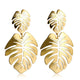 Korean Heart Statement Drop Earrings