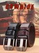 Genuine Leather Belt For Men High Quality Black Buckle