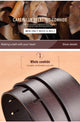 Genuine Leather Belt For Men High Quality Black Buckle
