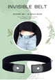 punk style buckle-free belt for ladies
