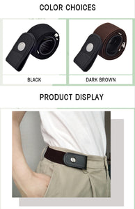 punk style buckle-free belt for ladies