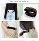 punk style buckle-free belt for ladies