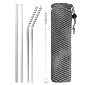 Reusable Metal Drinking Straws, 4/8Pcs - Ctoox