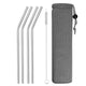 Reusable Metal Drinking Straws, 4/8Pcs - Ctoox