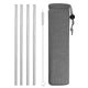 Reusable Metal Drinking Straws, 4/8Pcs - Ctoox