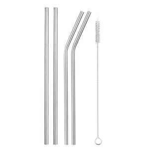 Reusable Metal Drinking Straws, 4/8Pcs - Ctoox