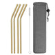 Reusable Metal Drinking Straws, 4/8Pcs - Ctoox