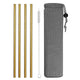 Reusable Metal Drinking Straws, 4/8Pcs - Ctoox