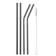 Reusable Metal Drinking Straws, 4/8Pcs - Ctoox