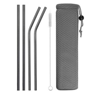 Reusable Metal Drinking Straws, 4/8Pcs - Ctoox