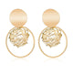 Korean Heart Statement Drop Earrings