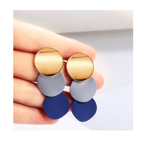Korean Heart Statement Drop Earrings