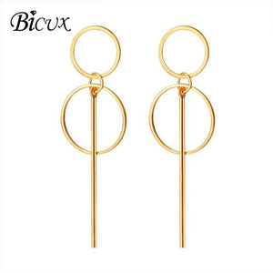 Gold Drop Earrings - Ctoox