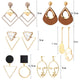 Korean Statement Black Acrylic Drop Earrings
