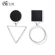 Korean Statement Black Acrylic Drop Earrings