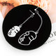 Korean Statement Black Acrylic Drop Earrings