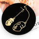 Korean Statement Black Acrylic Drop Earrings