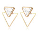 Korean Statement Black Acrylic Drop Earrings