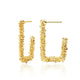 Korean Statement Black Acrylic Drop Earrings