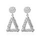 Korean Statement Black Acrylic Drop Earrings