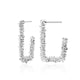 Korean Statement Black Acrylic Drop Earrings